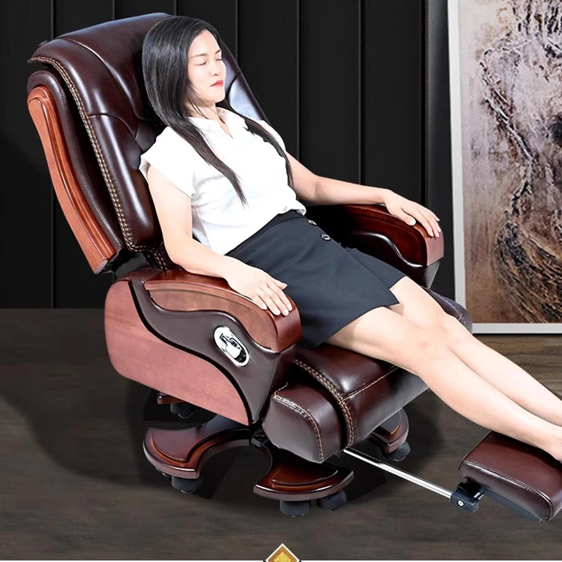 Luxury Boss Office Chair Massage Gaming Leather Computer Office Chair Design Ergonomic Cadeiras De Escritorio Office Furniture