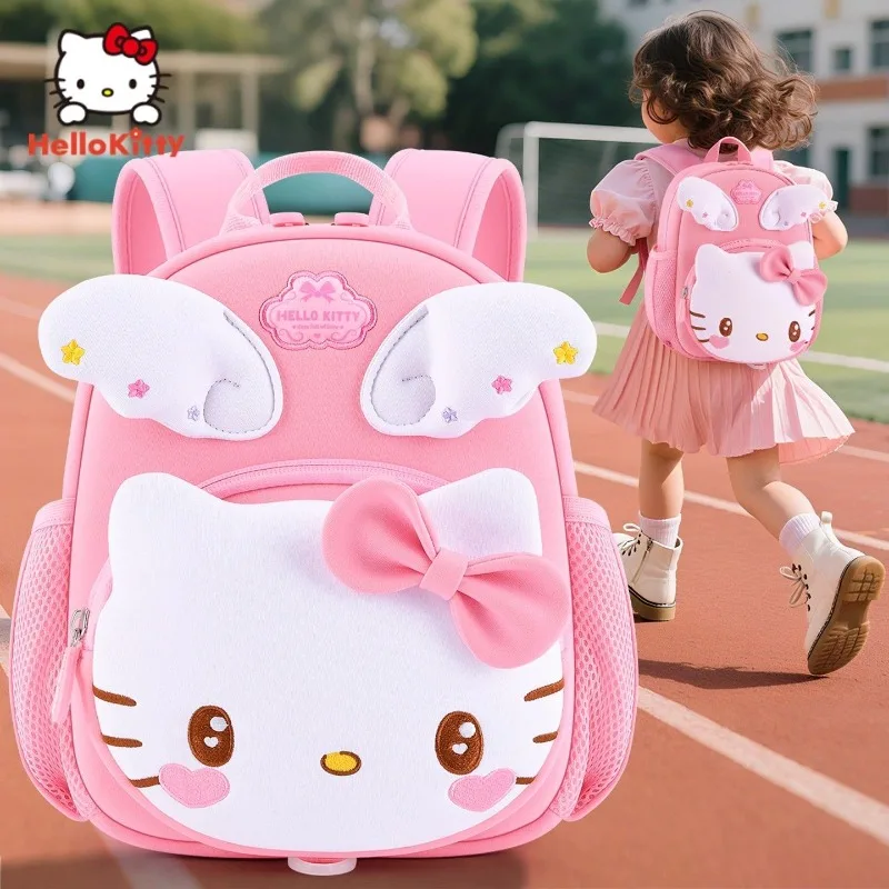 

New Sanrio HelloKitty Backpack School New Cute Casual Lightweight Kawaii Anime Cartoon Style Daily Casual Wear School Gifts