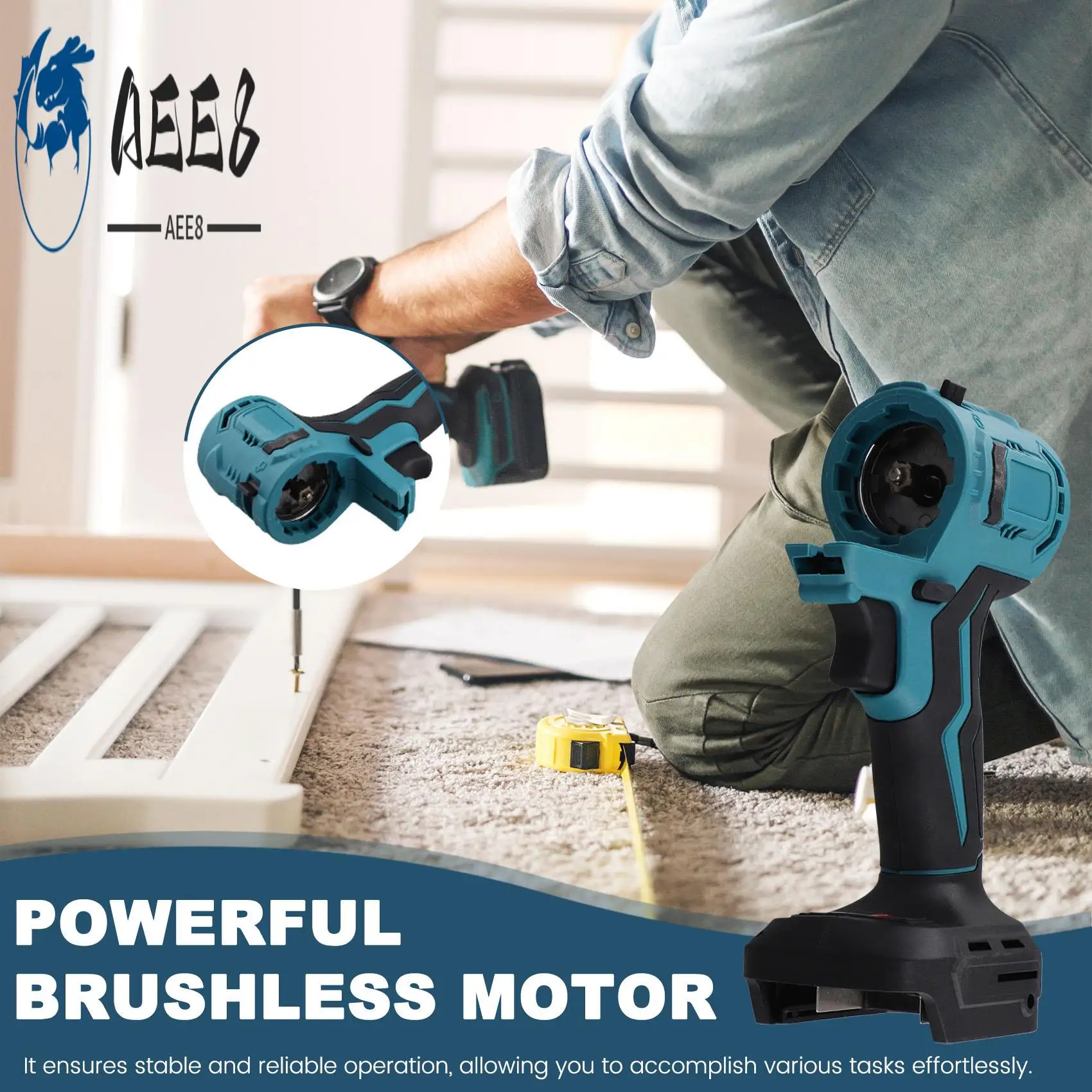 

AEE8-Brushless Electric Treasure Multifunctional Screwdriver Electric Drill Polisher Reciprocating Saw For Battery