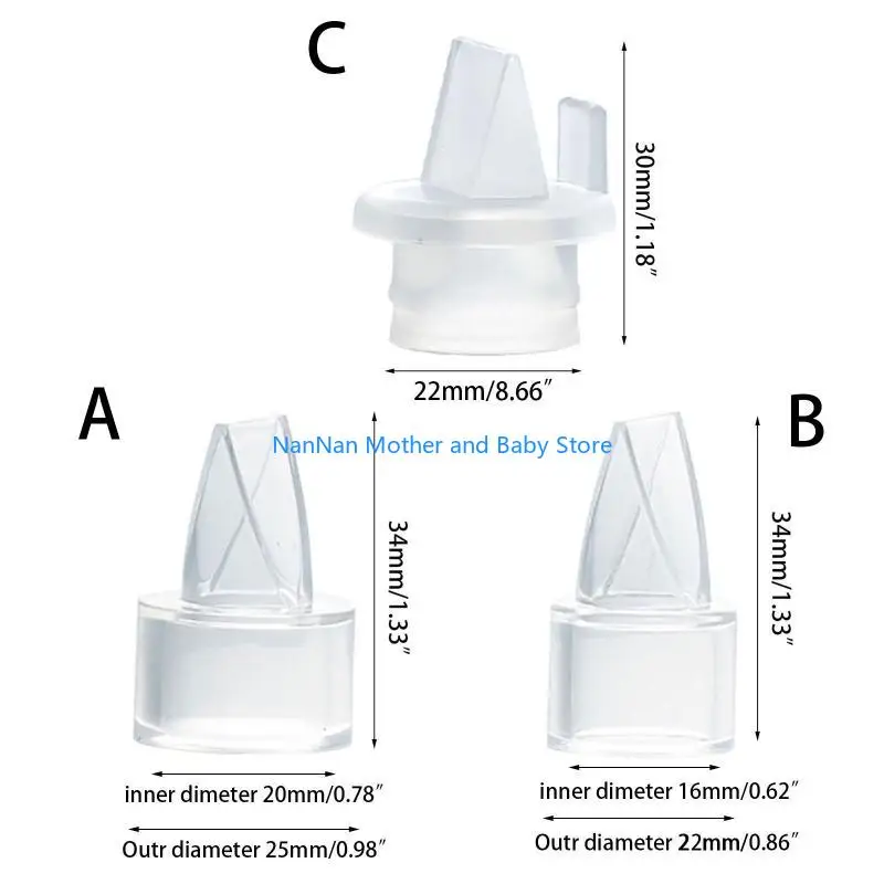 منقار البط لصمام مضخة الثدي الداخلية ذات الفم الممتص للطعام من السيليكون لملحقات مضخة الثدي الكهربائية اليدوية #6