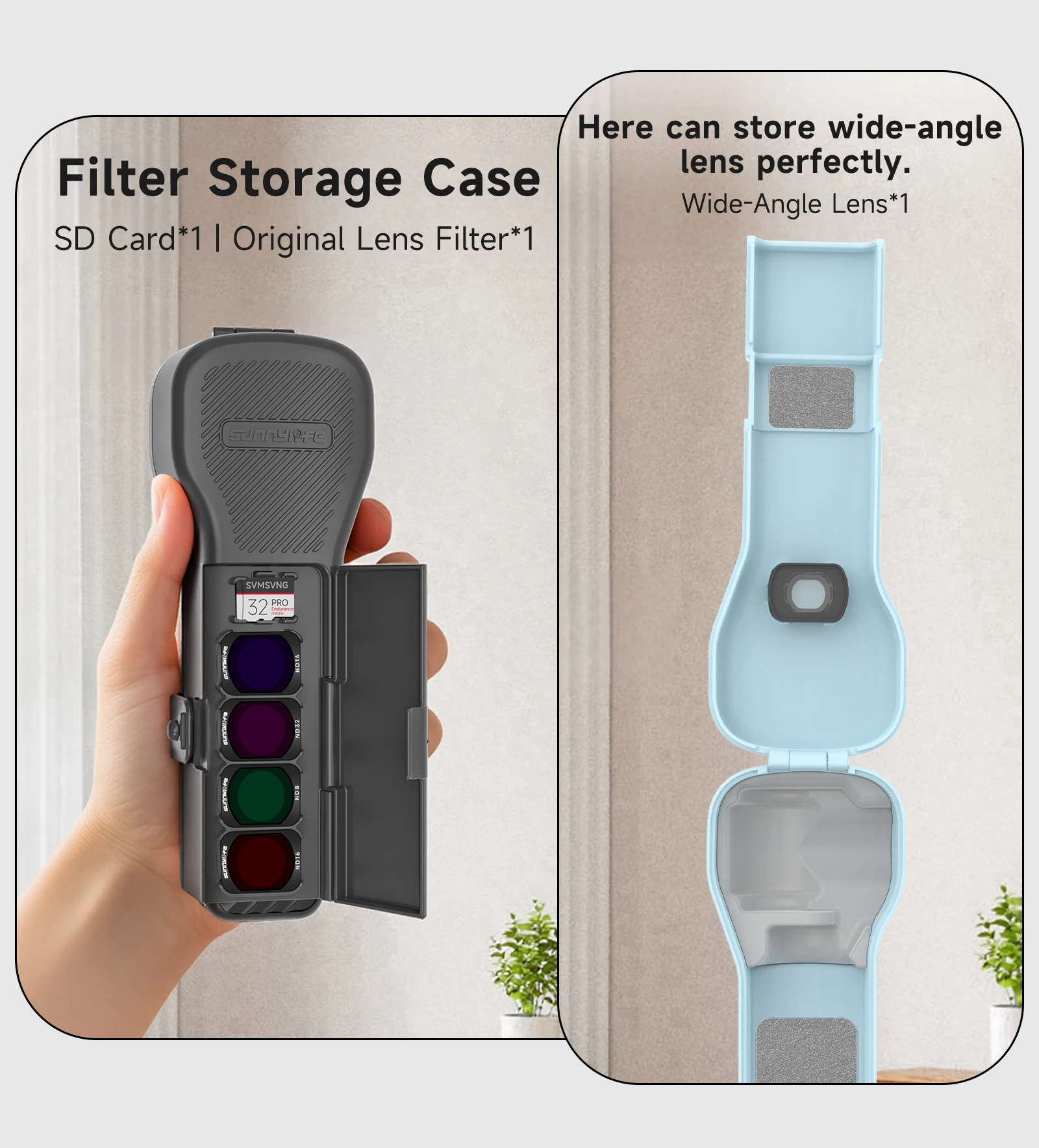 Für DJI Osmo Pocket 4 3 Schutzhülle Filter Speicherkarten-Aufbewahrung Flip-Hardcover Kratzfest Sturzfest Kamera-Zubehör – Detail 2
