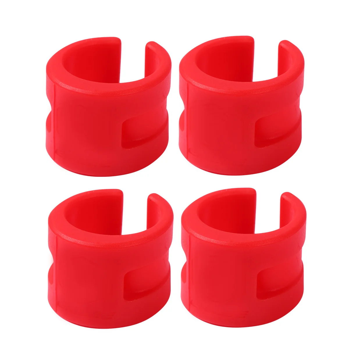 

4Pcs Rubber Protective Anti-Collision Rings Clip Mounted for Road Rear Fork Chain Protector Durable Lightweight Bike Accessories