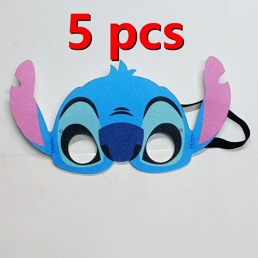 5 Pcs/Set Lilo Stitch Halloween Masks Cosplay Mask Gift Christmas Birthday Party Dress Up Costume Mask For Kids Children