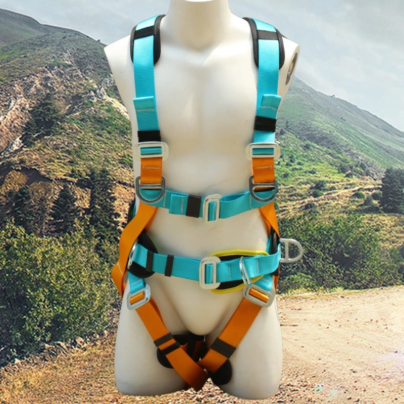 

Euro-Style Full-Body 5-Point Fall Protection Safety Harness for Electricians Construction Sites High-Altitude Operations