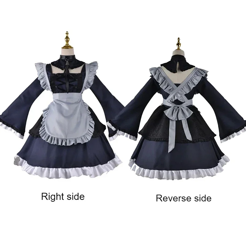 Disfraz de Anime My Dress Up Darling Marin Kitagawa, conjunto completo de accesorios de Cosplay, uniforme de sirvienta, trajes para mujer, vestido de fiesta Lolita