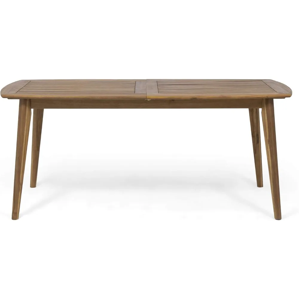 Outdoor Acacia Wood Expandable Dining Table, Teak