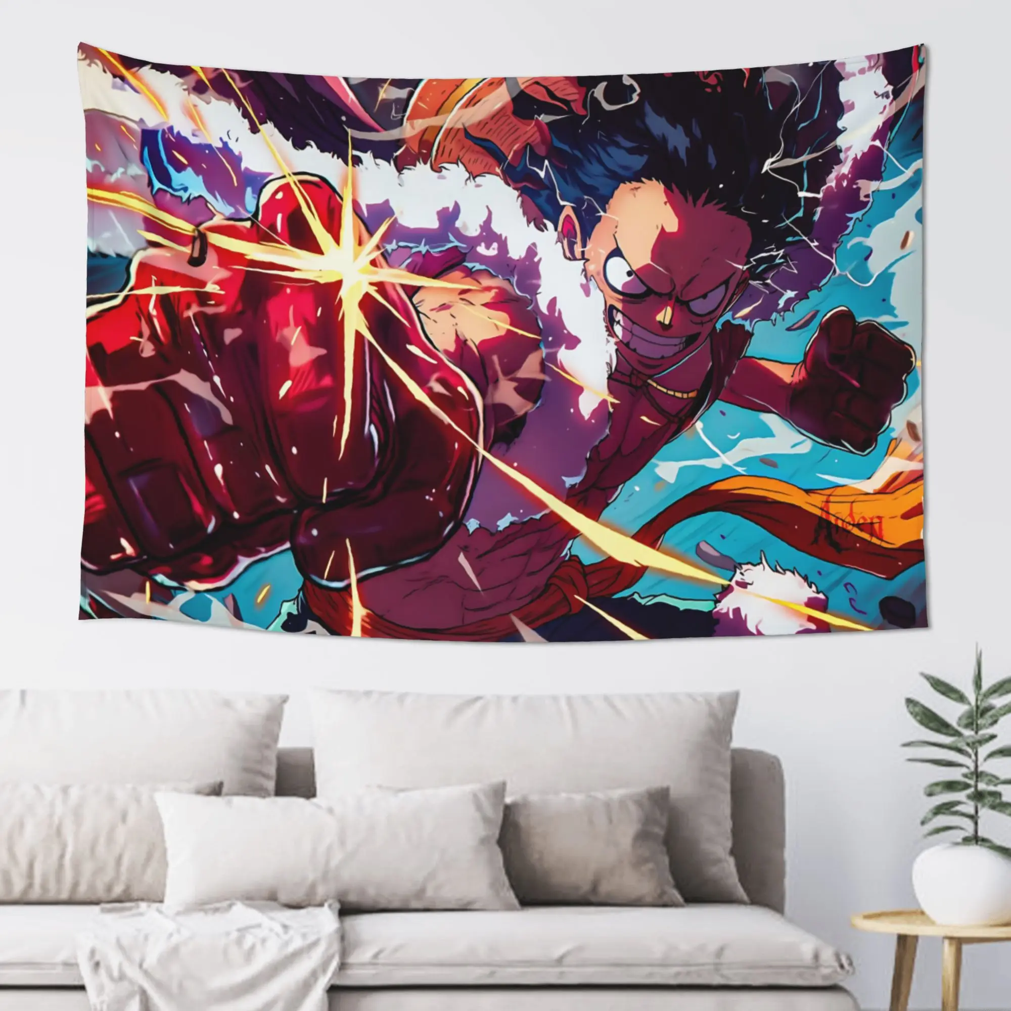Cutecore Anime One Pieces Tapestry Bedroom Decoration  Wall Hanging Blanket Tapestry Cool Stuff For Room