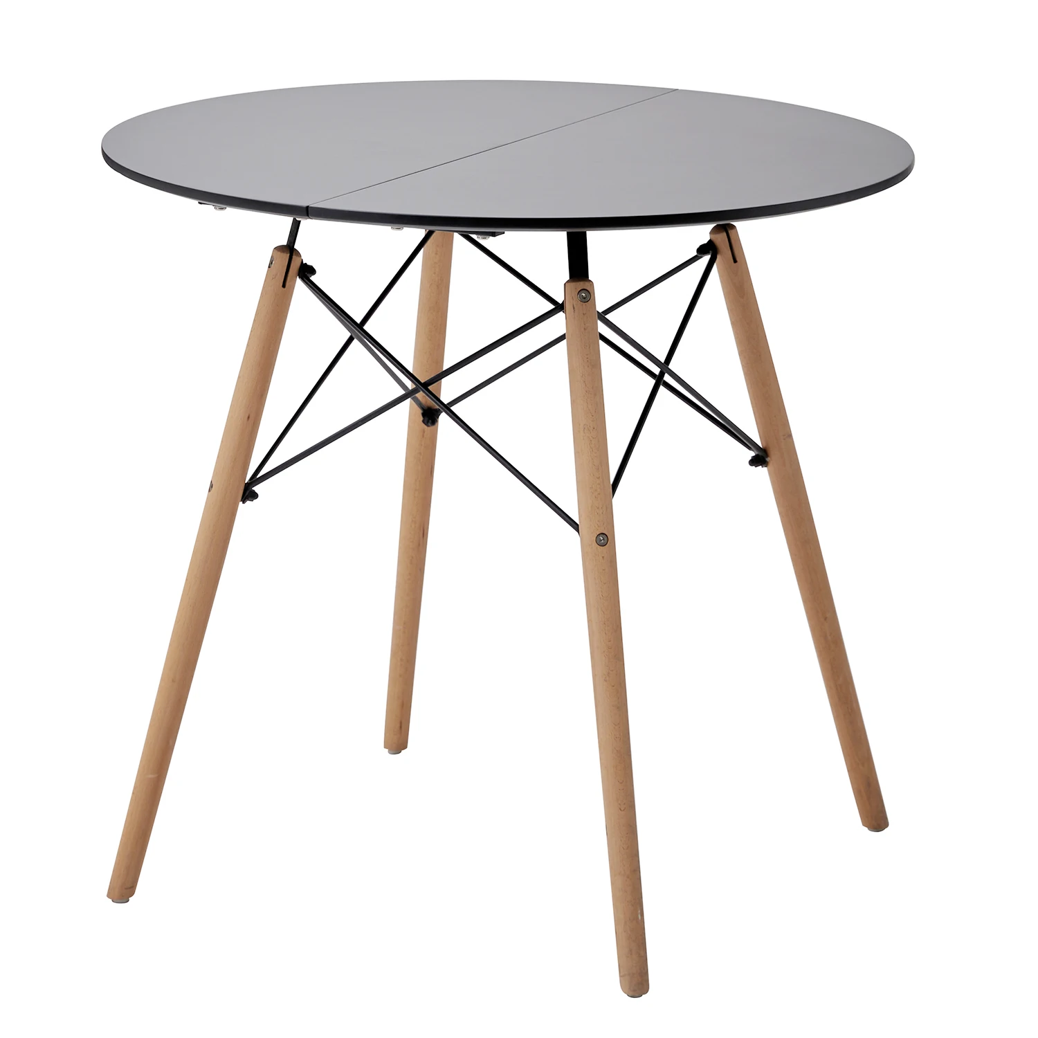 EGOONM Medieval Style Round Table Small Household Dining Table Nordic Designer Creative Simple Negotiation Table 80CM