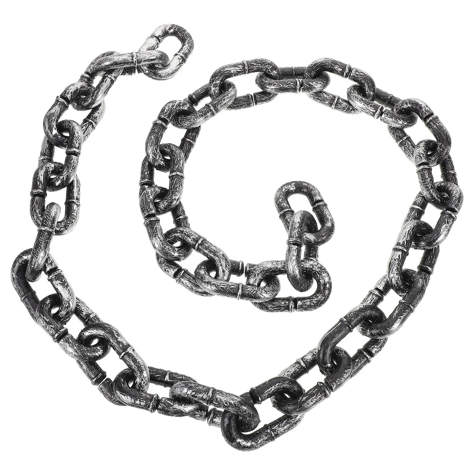 151.5cm 할로윈 플라스틱 체인 소품: 유령의 집 파티 의상 해적 테마 이벤트 감옥을 위한 사실적인 감옥 체인 장식