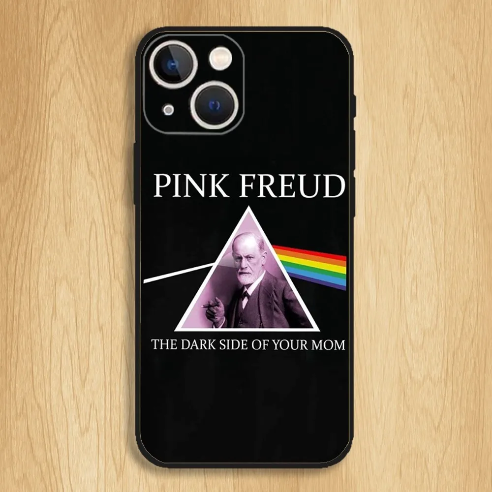 Sigmund Freud Psychologist Phone Case For iPhone15,14,13,12,11,Pro,Max,Plus,Mini,X,XS,XR,8,7,6,S,Plus,SE Soft Black Case