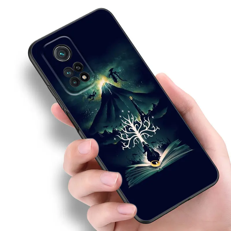 The L-Lord of the R-Rings Black Phone Case For Xiaomi Mi 9 SE 8 10T 11 12 13 Lite 9T 11T 12S 12T 13T 14 Pro 5G NE 11i 12X