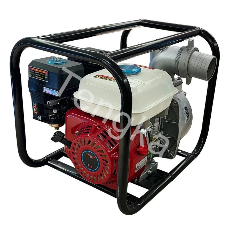 2 inch water pump 6.5hp gasoline engine agricultural suction pump