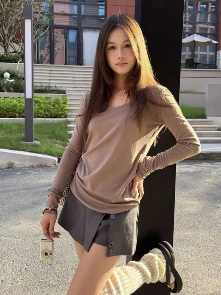 

Женские модные универсальные кюлоты с разрезом, юбка-брюки А-силуэта, повседневные, с пуговицами и боковой молнией, в стиле High Street