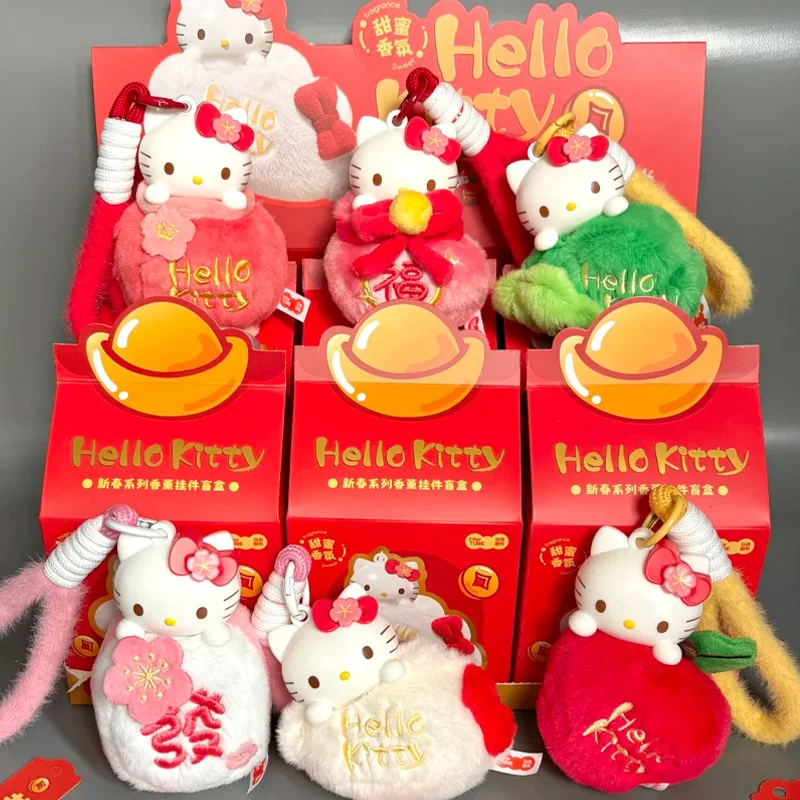 

Martube X Hello Kitty Весенний фестиваль Аромат Sweet Series Виниловая глухая коробка Милый рюкзак Подвеска Модные игрушки Таинственная коробка Подарки