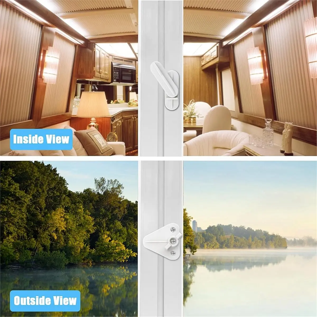 Pontoon Boat Gate Replacement Kit,Marine Boat Door Latches Replacement,Fits Left- or Right-Hinge Gate