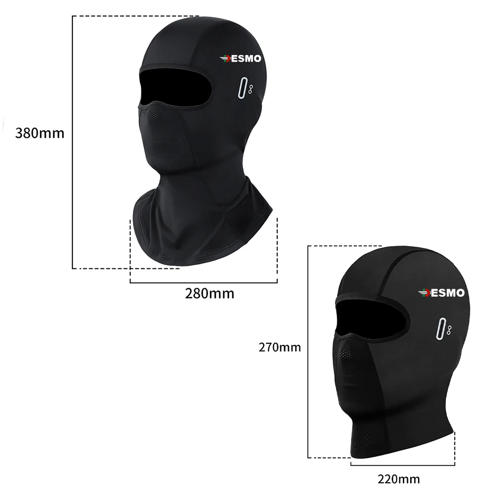 For Ducati 250MX 350 Desmo 450MX 900 SS desmo Motorcycle Balaclava Summer UV Protection Glasses Face Breathable Hole Winter Warm view 6