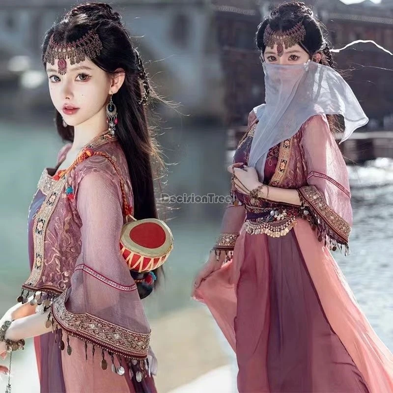 

2024 chinese Hmongb ethnic girl garment well-known tv role zixuan the same hanfu handmade embroidery mature temperament hanfu