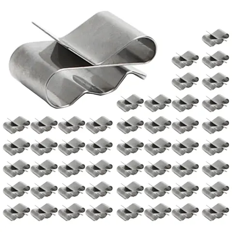 50Pcs Solar Panel Wire Clip Stainless Steel Cable Clips kit PV Module Wire Management for Solar Application Trailer Boat