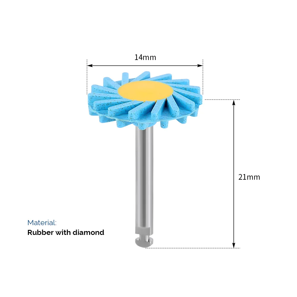6 sztuk/pudło Dental cyrkonia tarcza polerska laboratorium dentystyczne polerka materiały stomatologiczne RA2.35mm do ceramiki dwukrzemianu litu