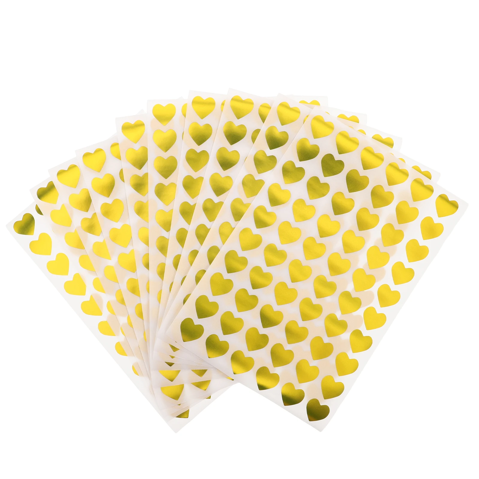 

4 Packs Heart Shaped Stickers Gold Self-Adhesive Decorative Labels For Valentine'S Day Wedding Scrapbooking Crafting Kids Reward