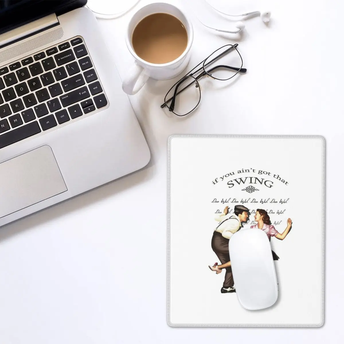 Lindy Hop Mouse Pad Gamer PC Laptop Mats Keyboard Carpet Computer Gaming Office Accessories Desk Mat 7x9 in 22x18 cm