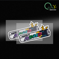 Powered By Adhd; cute cartoon art anime car sticker decoration waterproof sun protection bumper sticker