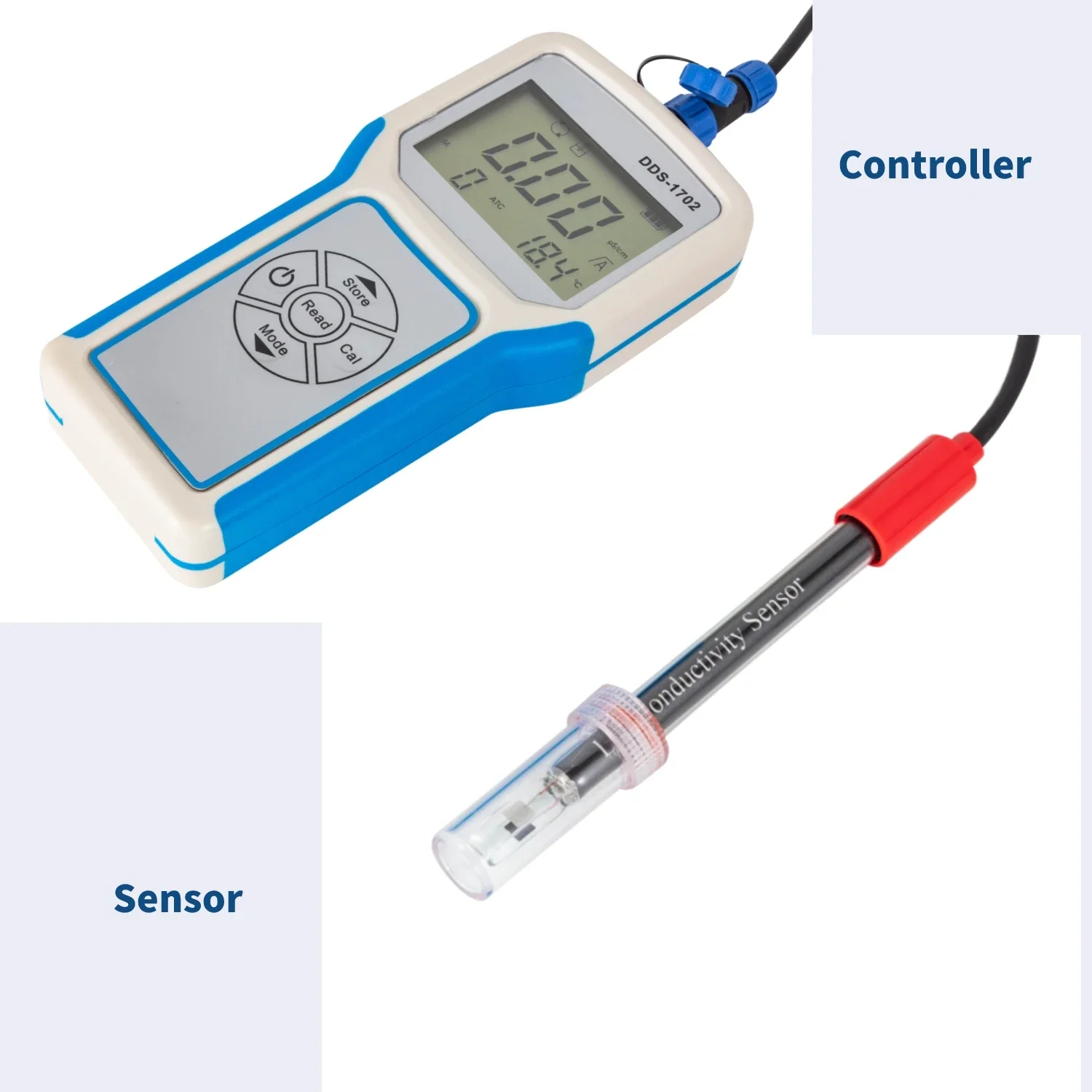 Hot-sell auto calibration aquarium dissolved  meter  meter water PH/ORP turbidity ec tds testing portable ec meter