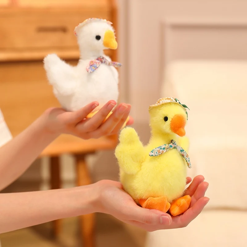 ตุ๊กตาห่านการ์ตูนขนาด 15 ซม. 8 แบบ ของเล่นตุ๊กตาห่านนุ่มนิ่มสำหรับพวงกุญแจ กระเป๋า ของขวัญวันเกิด