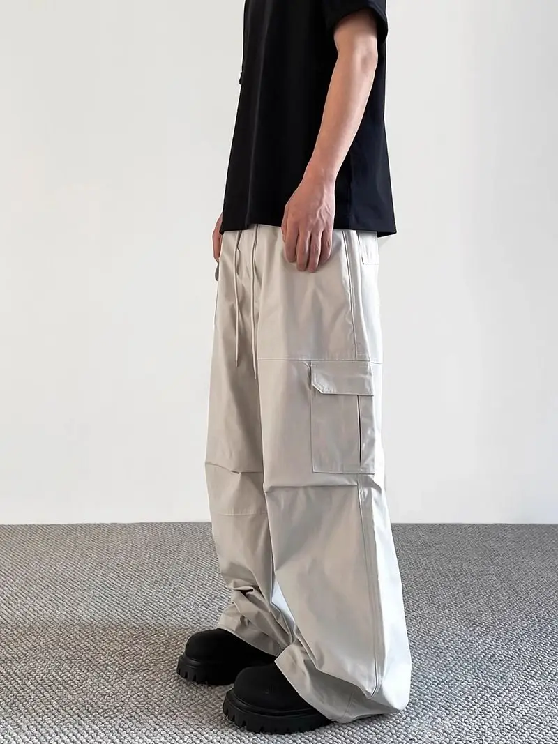 ตกปลาธรรมดาเดินป่ากางเกงชาย BIKER กางเกง Designer ไนลอนหลวมสบายๆใหม่ยาว Emo Street ที่ถูกที่สุดผู้ชายกางเกง