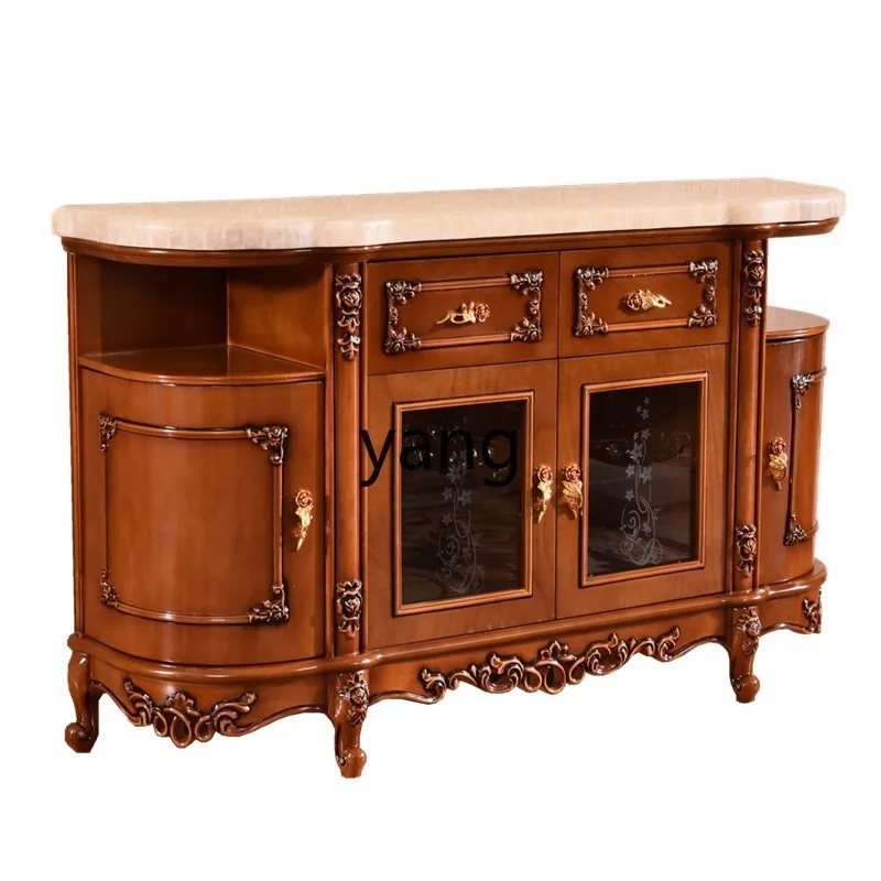 

L'm household wall wine cabinet solid wood cabinet tea cabinet