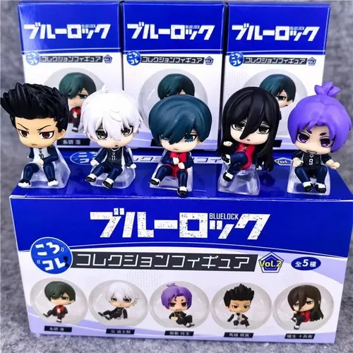 Caja ciega con cerradura azul, Jiro Hayase Hinata Kageura Chigiri Hyoma, juguetes cápsula, figura de Anime, muñeca bonita, modelo, adorno de escritorio, regalo