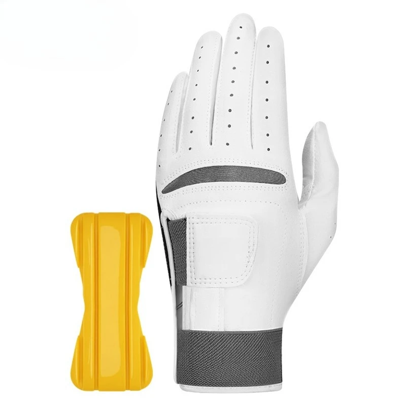 Cross-border golf gloves Men's correction of upper pole posture Double bandage fixed sheepskin non-slip breathable gloves