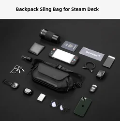 EDC Tech Sling Bag for Steam Deck,Crossbody Sling Backpack Sling Bag Hiking Chest Bag Daypack,WaterResistant Shoulder Travel Bag