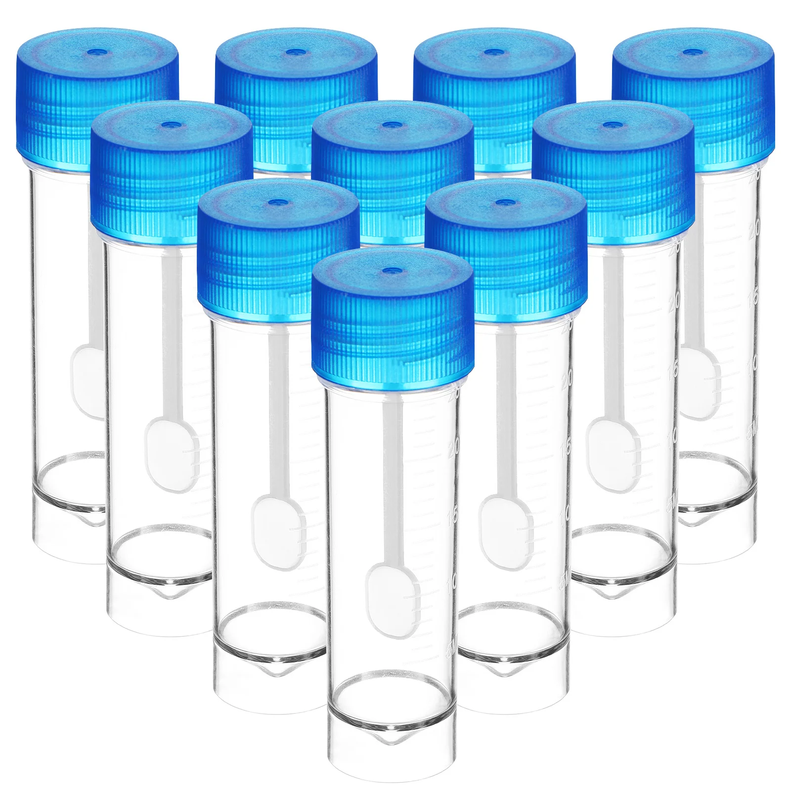 

10Pcs Plastic Fecal Specimen Cups Disposable Stool Sample Collection Cups Leak Proof Lid Spoon Specimen Container for Testing