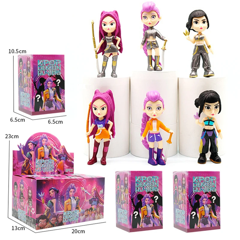 Anime Kpop Devil Hunter Blind Box Rumi Mira Zoey Sussy Doll Doll Decorazione del desktop Scatola misteriosa Regalo di compleanno di Natale