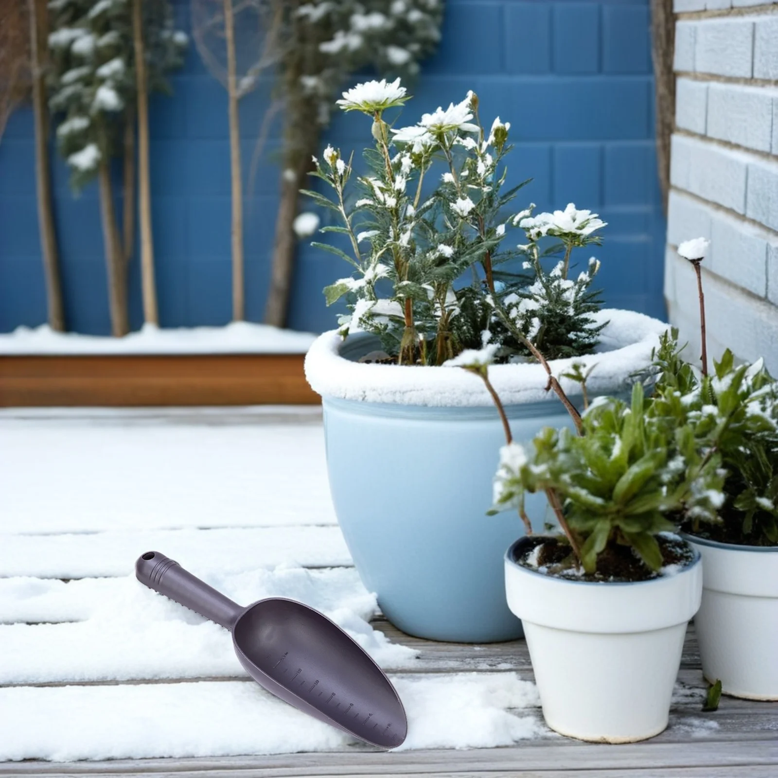

5pcs Garden Soil Shovels Ergonomic Light Weight Plastic Trowels For Planting Weeding Balcony Gardening Tools Soil Scoop