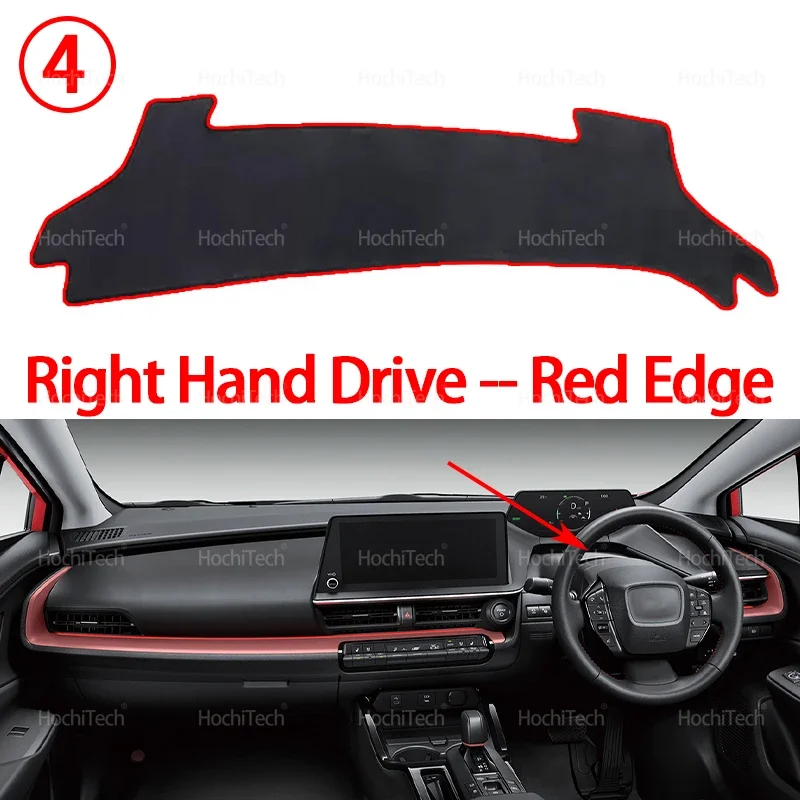 Für Toyota Prius XW60 Fünfte Generation 2022 2023 2024-Present Dashboard Abdeckung Pad Auto Liner Anti-Uv Matte Sonnenschirm Dashmat Teppich – Detail 12