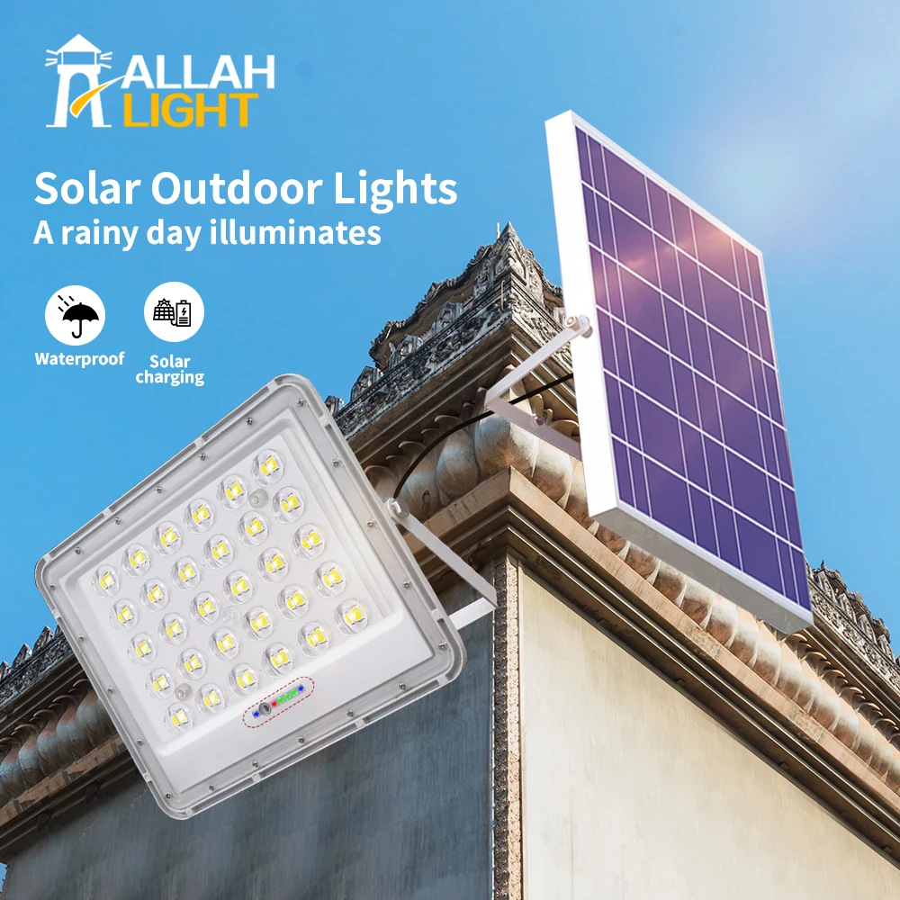 200W Solar Panel Powered Super Bright Light Outdoor IP66 Waterproof Wall Lamp for Garden Patio Street Balcony Yard Fence Steps