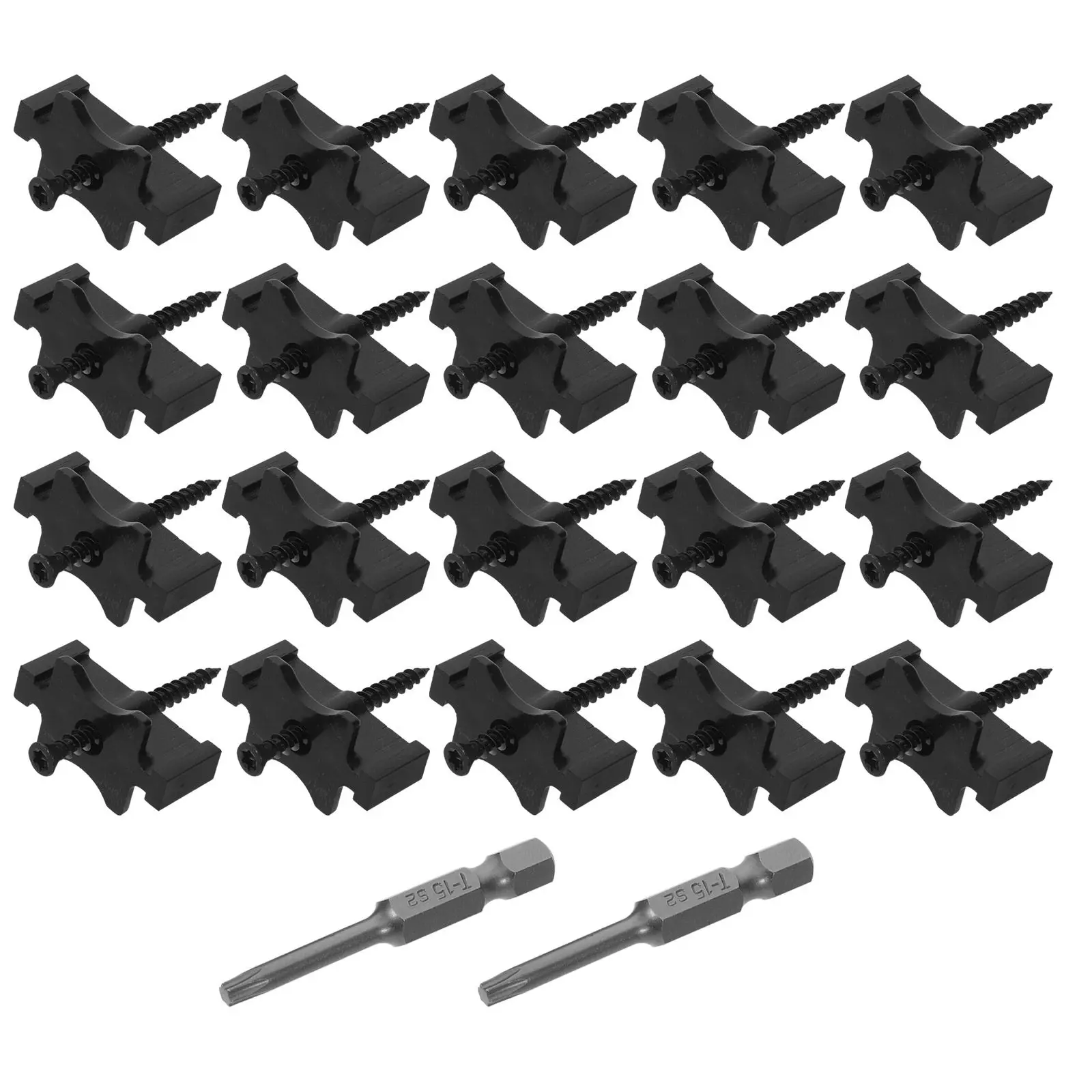 

1Set Hidden Composite Deck Fasteners with Stainless Steel Screws for Composite Decking Boards Deck Fastening System Starter
