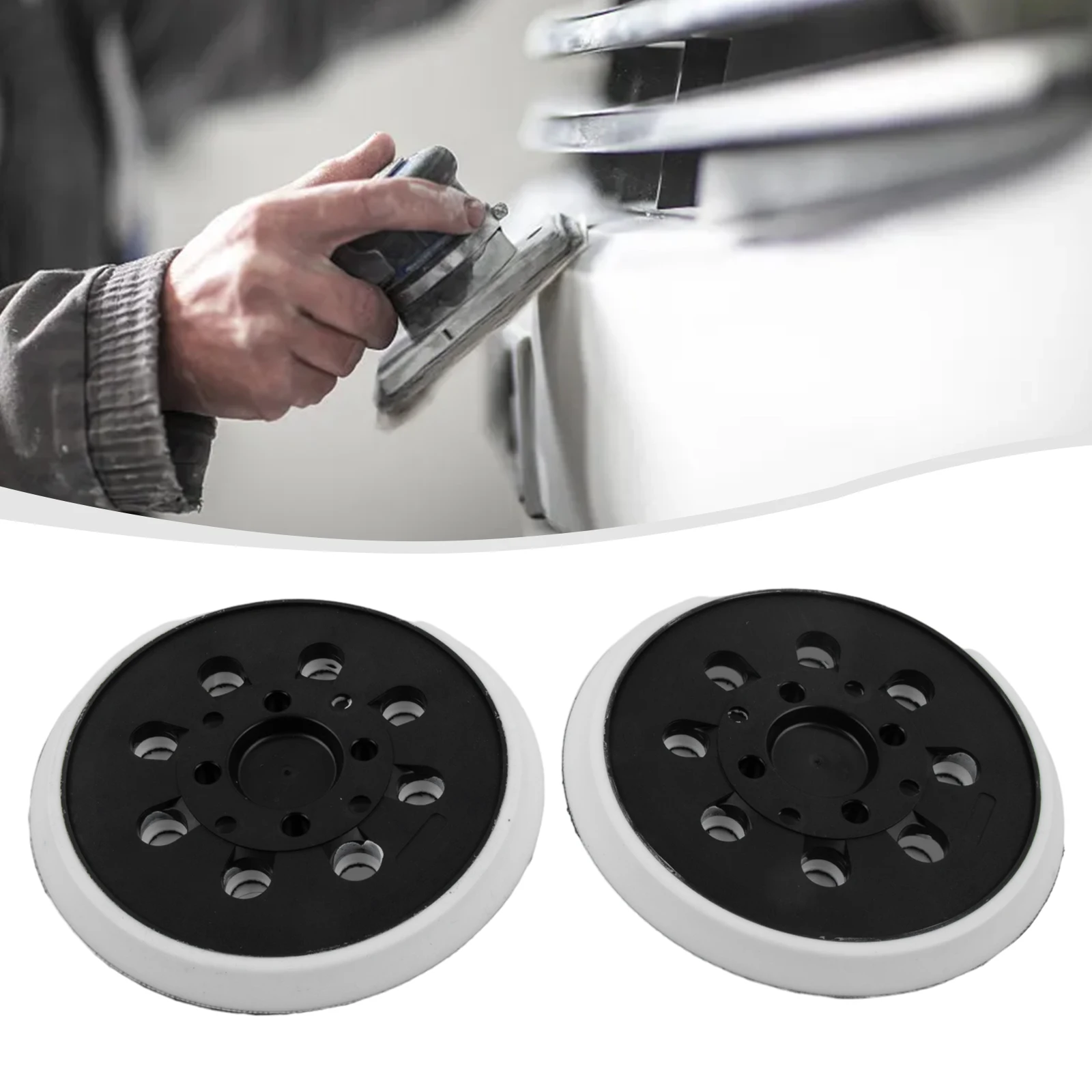 

2pcs Backing Pad 5 Inch Hook And Loop Sanding Pad For Bosch PEX 300 AE 400 AE Polishing Abrasive Tool Accessories 125mm