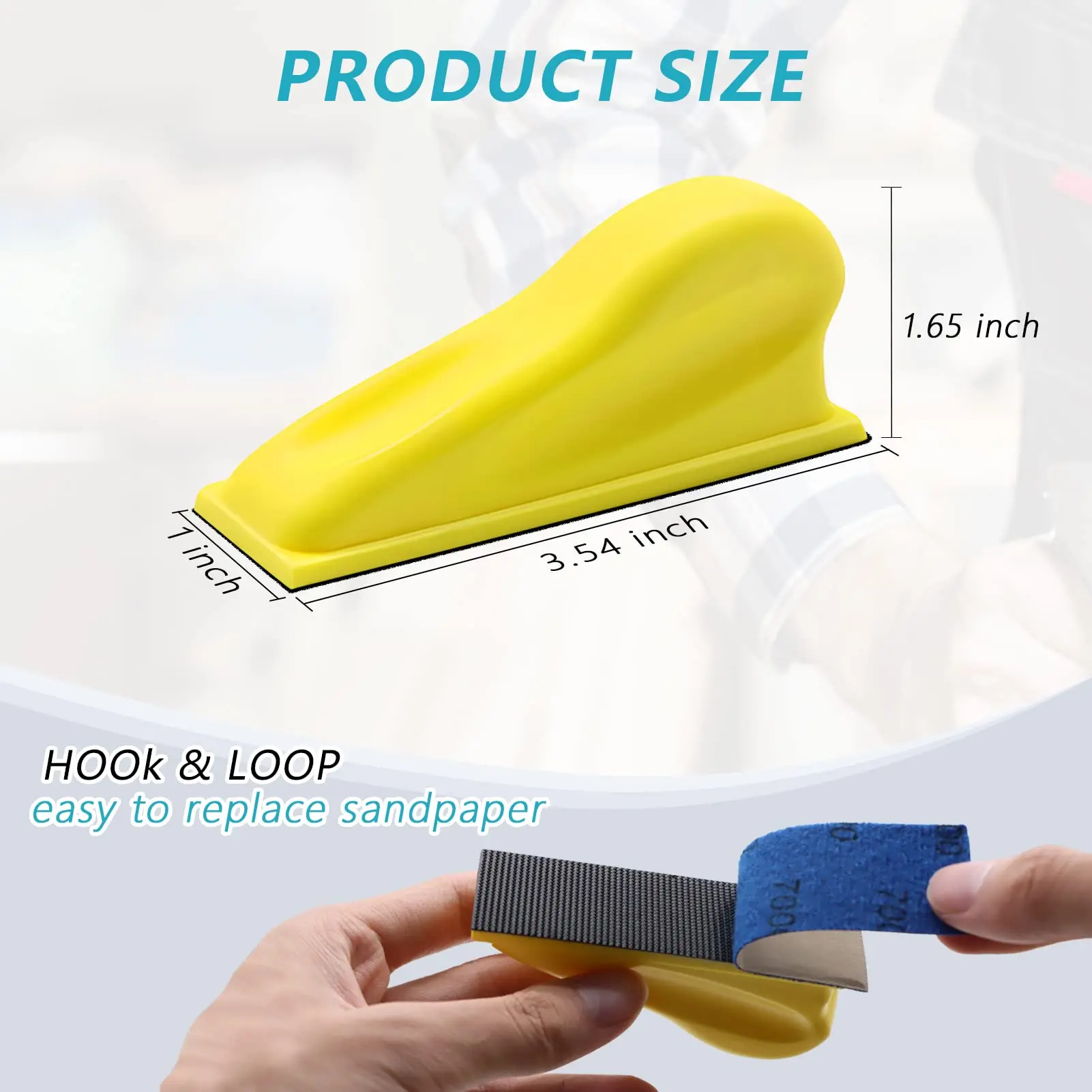 3.5x1 Inch Micro Sanding Paper Set 131 Pcs Detail Sanding Refill Mini Sandpaper Kit for Small Projects Hook & Loop for DIY Wood