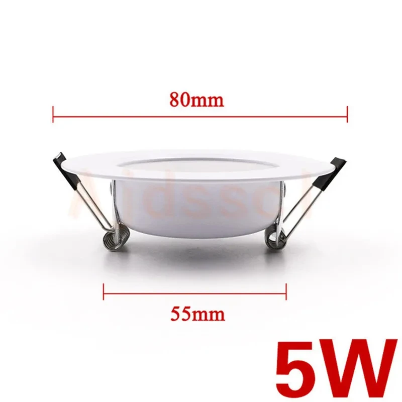 Dimmable LED Downlight Tri-tone light 110/220V Spot 5W 7W 9W 12W 15W Recessed in LED Ceiling Downlight Light Warm white Lamp
