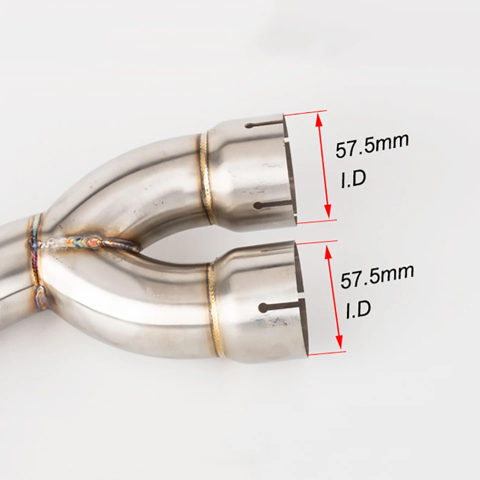 For Yamaha YZF R6 2006 - 2019 R6 Exhaust Muffler link pipe R6  Muffler Pipe Silencer System  YZF-R6 exhaust