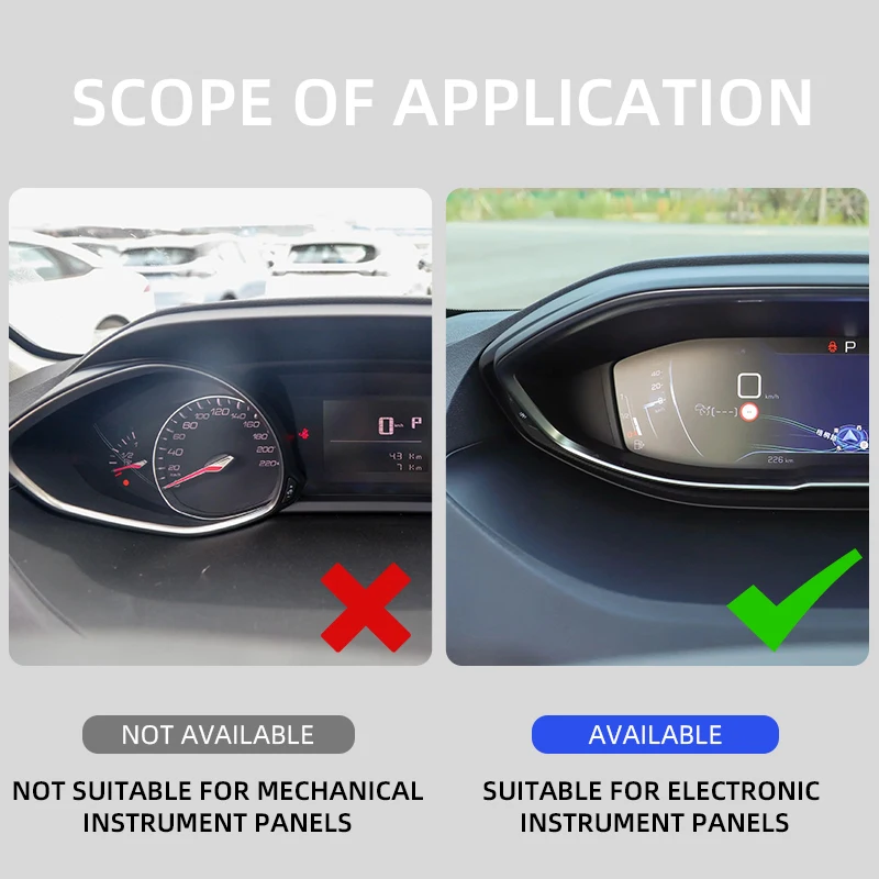 Durable Polyester Car Dashboard Cover Non Slip Dash Pad Anti Dirty Protector Interior Decor For Peugeot 4008 GT 5008 2016 2023 - view 6