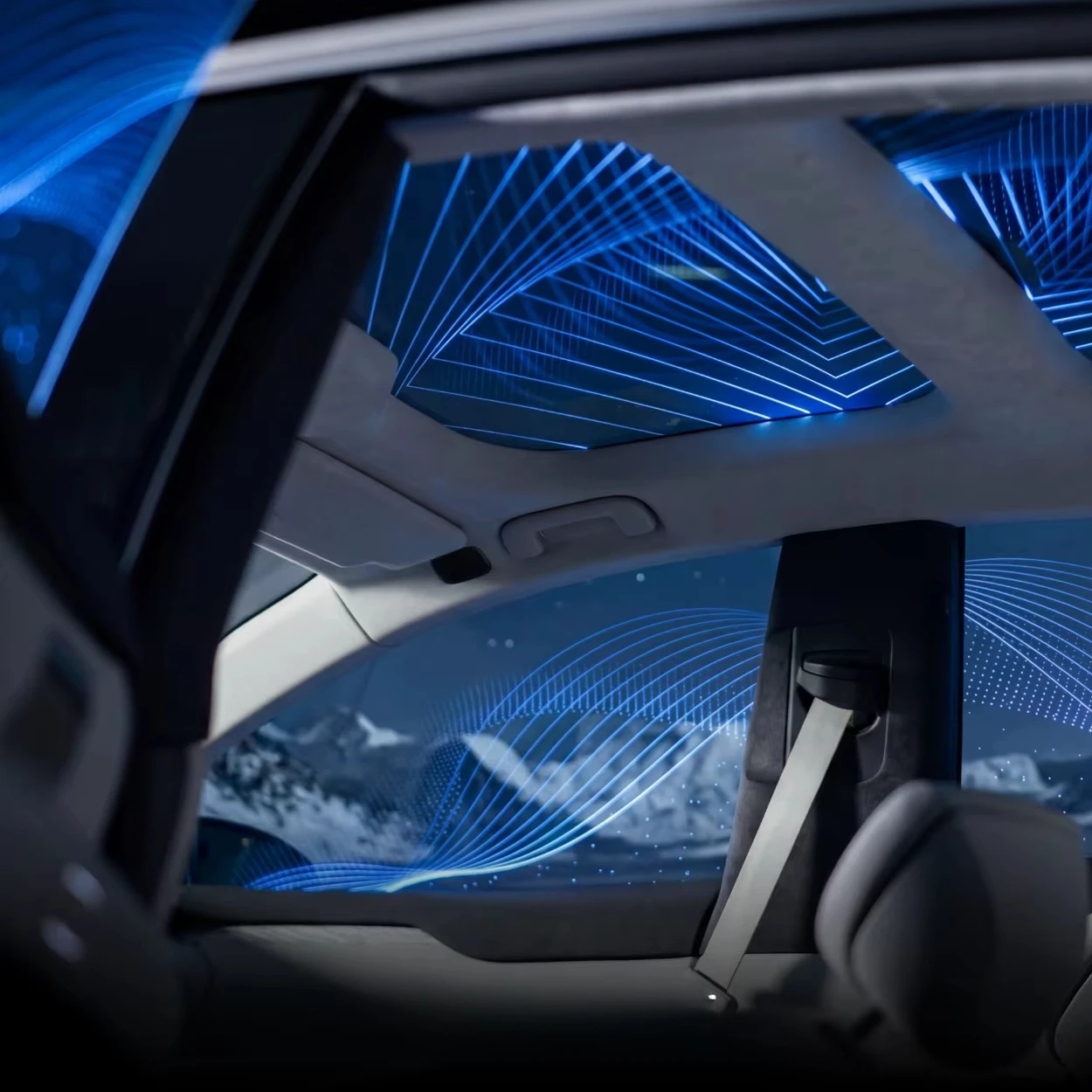 Car Sunroof Starry Sky OMTD Smart Film UV Proof 99% 60% IR Rejection 5 Year Warranty Premium Automotive Interior Decorative