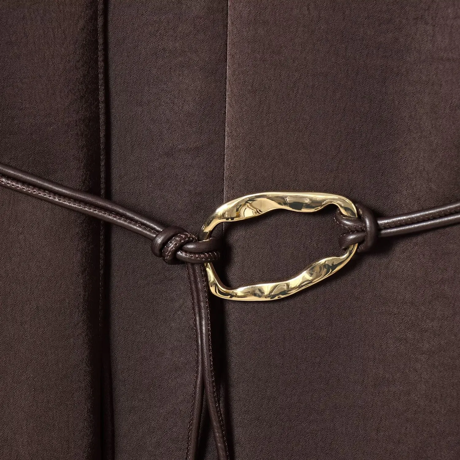 JNLEAOG automne nouveau femmes Satin ter Ne Dr avec Sa Long Sve coupe ajustée coupe droite décontracté couleur Pure Polyester