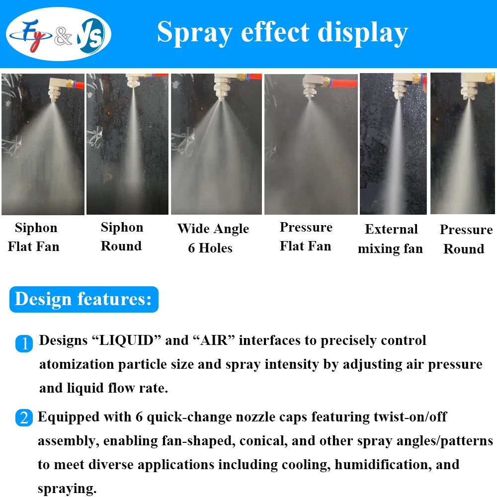 JAC Small Air Atomization Nozzle 1/8