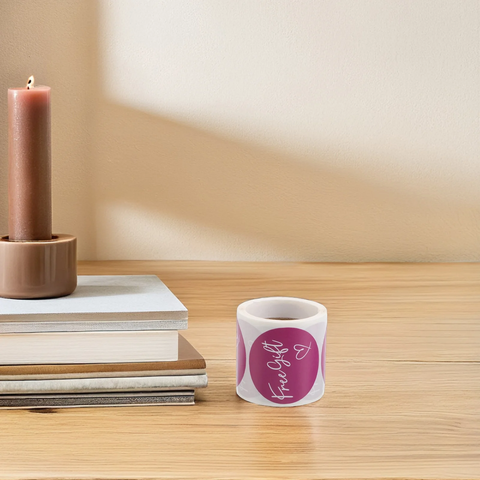 Purple Gift Stickers 3 8CM Elegant Design Lavender Labels Wedding Favors Envelope Seals Present Tags Paper Labels