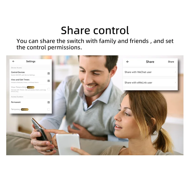 مفتاح درجة الحرارة HFES Wifi مع مستشعر Ewelink Smart Wifi 20A مفتاح درجة الحرارة بالترموستات يدعم التحكم الصوتي