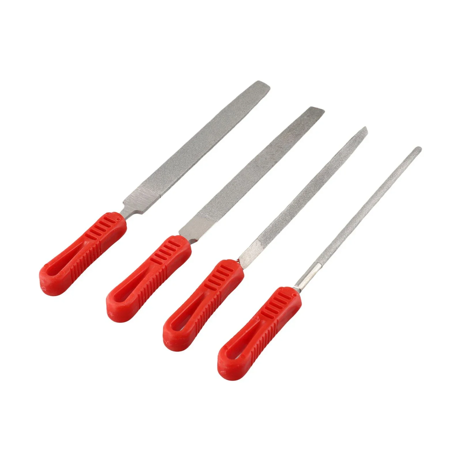 1PC/4PCS 8 Inches Files Diamond Files For Metal Jeweler Stone Polishing Wood Carving Craft Hand Tools Flat File Semi-round File